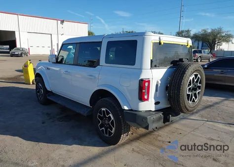 2025 Ford Bronco Outer Banks z USA, uszkodzony, nr VIN 1FMDE8BH9SLB06836